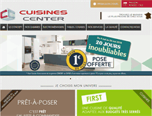 Tablet Screenshot of cuisinescenter.fr